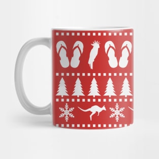 Australian Ugly Christmas Jumper Pattern Mug